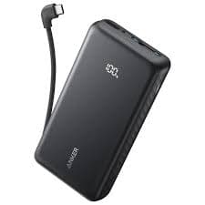 Anker ANKER ZOLO POWER BANK (20K, 22.5W, BUILT-IN USB-C CABLE) BLACK — Buy in Kenya | Batteriq