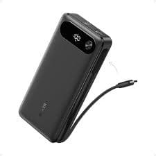 Anker ANKER POWER BANK (20K, 87W, BUILT-IN USB-C CABLE) BLACK — Buy in Kenya | Batteriq