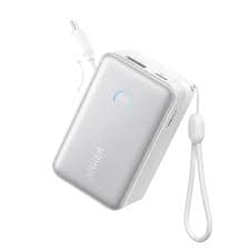 Anker ANKER NANO POWER BANK (10K, 45W, BUILT-IN RETRACTABLE USB-C CABLE) WHITE — Buy in Kenya | Batteriq