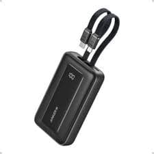 Anker ANKER POWER BANK (10K,30W, BUILT-IN USB-C+LIGHTNING CABLE) BLACK — Buy in Kenya | Batteriq