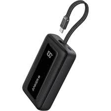 Anker ANKER POWER BANK (10K, 30W, BUILT-IN USB-C  CABLE) BLACK — Buy in Kenya | Batteriq