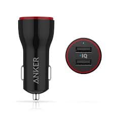 Anker ANKER POWERDRIVE 2 24W 2-PORT CAR CHARGER (BLACK) — Buy in Kenya | Batteriq