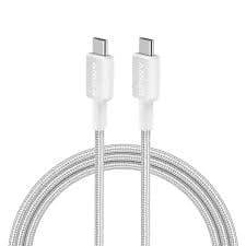 Anker ANKER 322 USB-C TO USB-C CABLE (6FT, 60W, BRAIDED) WHITE — Buy in Kenya | Batteriq