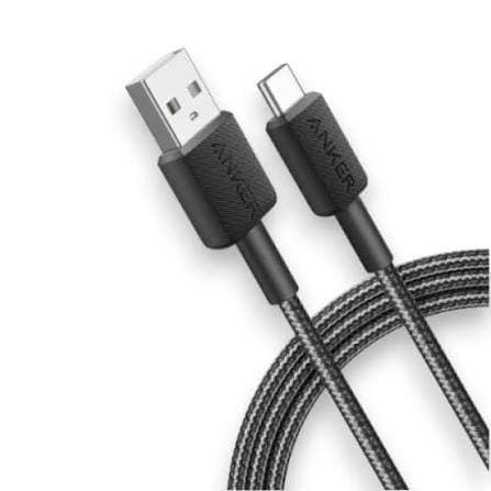 Anker ANKER 322 USB-A TO USB-C CABLE (3FT BRAIDED) BLACK — Buy in Kenya | Batteriq